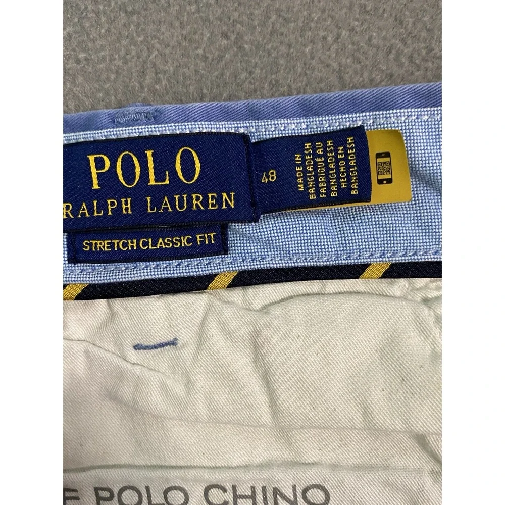 Polo Ralph Lauren Men's Blue Stretch Chino Shorts Classic Fit 9